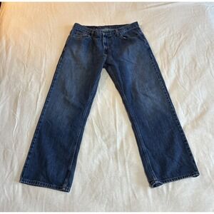 Tommy Hilfiger Men's Jeans 34 X 30** Blue Freedom Jean Straight Fit Mid-rise